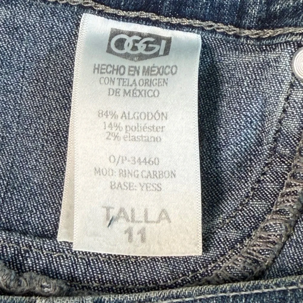 Oggi Jeans Ring Carbon Dark Wash Flare Leg Denim Size 11 Womens